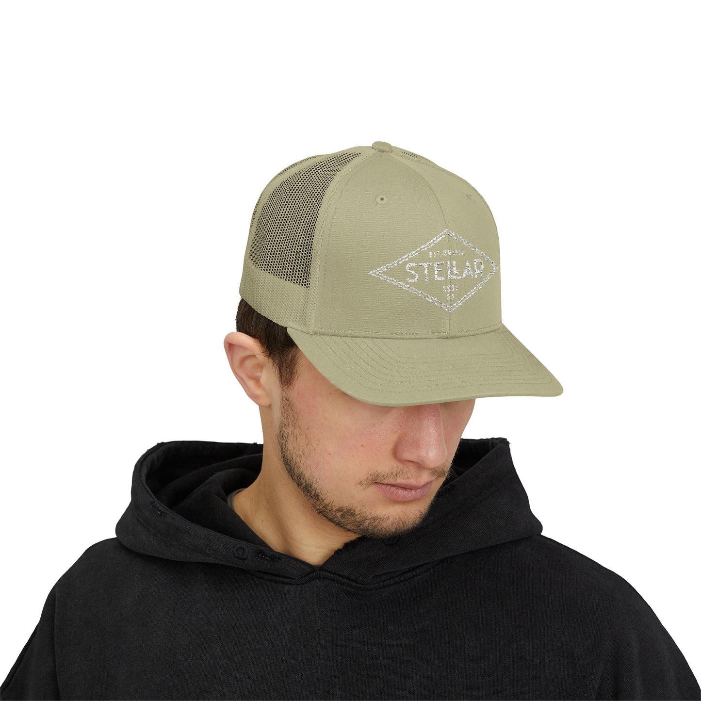 Tri Embroidered 6 Panel Trucker Cap