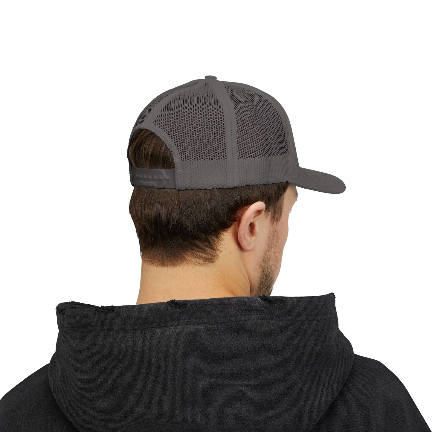 Tri Embroidered 6 Panel Trucker Cap