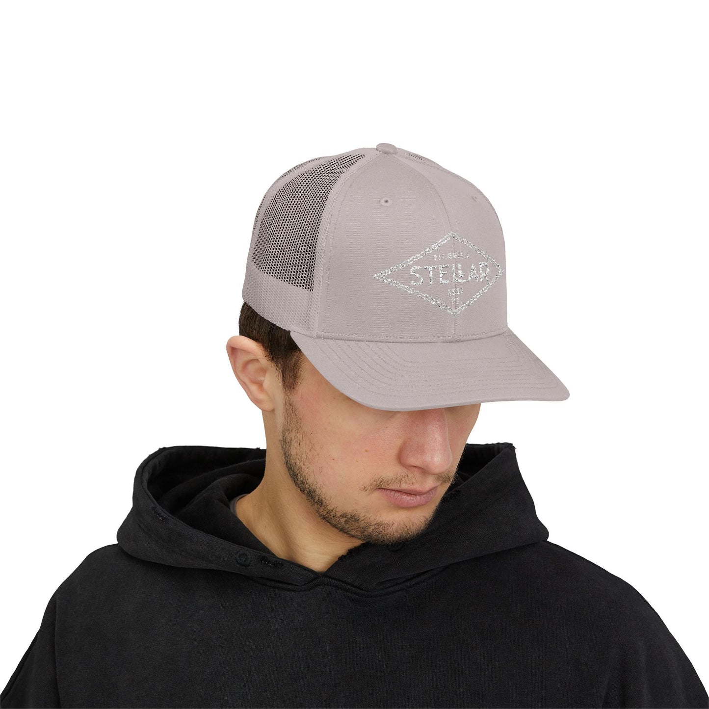Tri Embroidered 6 Panel Trucker Cap