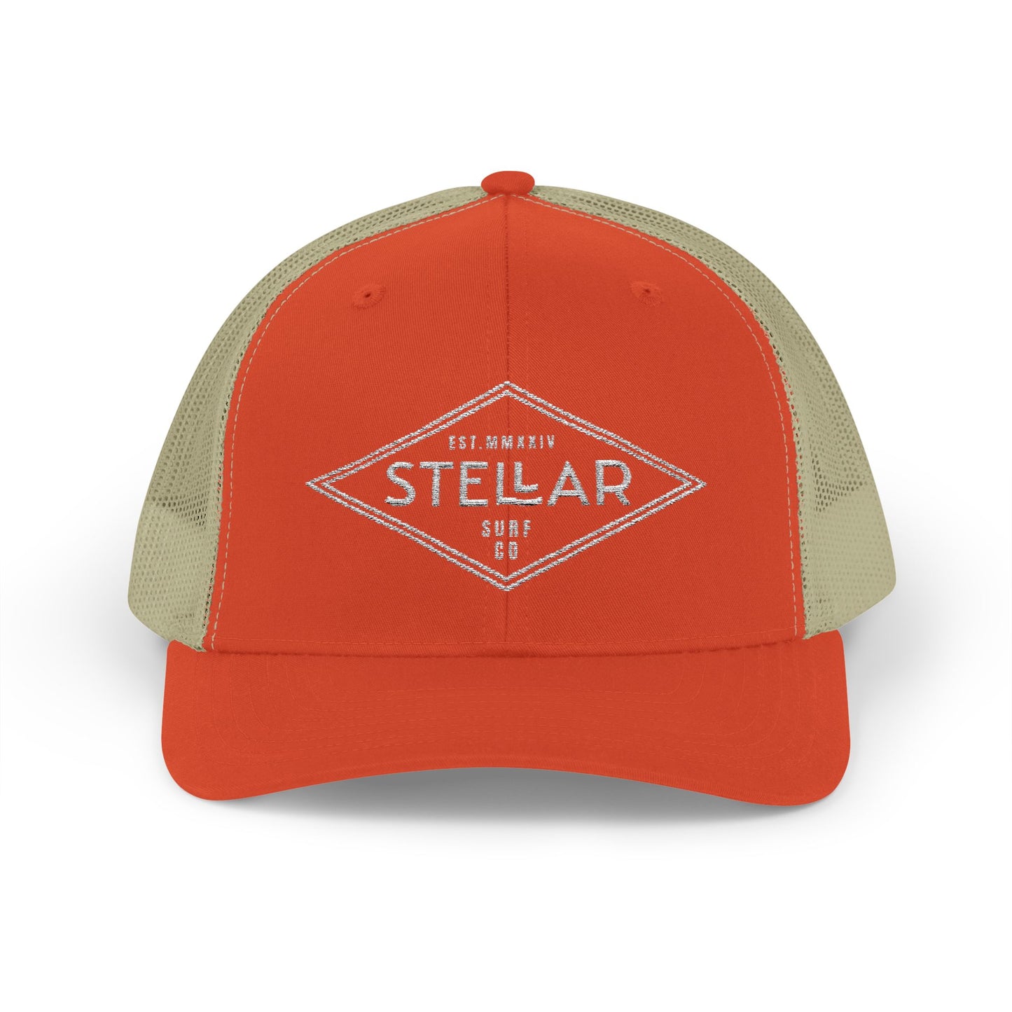 Tri Embroidered 6 Panel Trucker Cap
