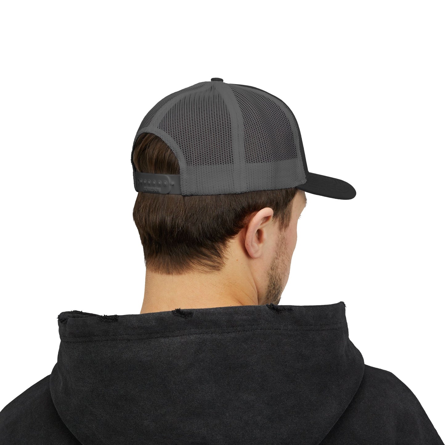Tri Embroidered 6 Panel Trucker Cap