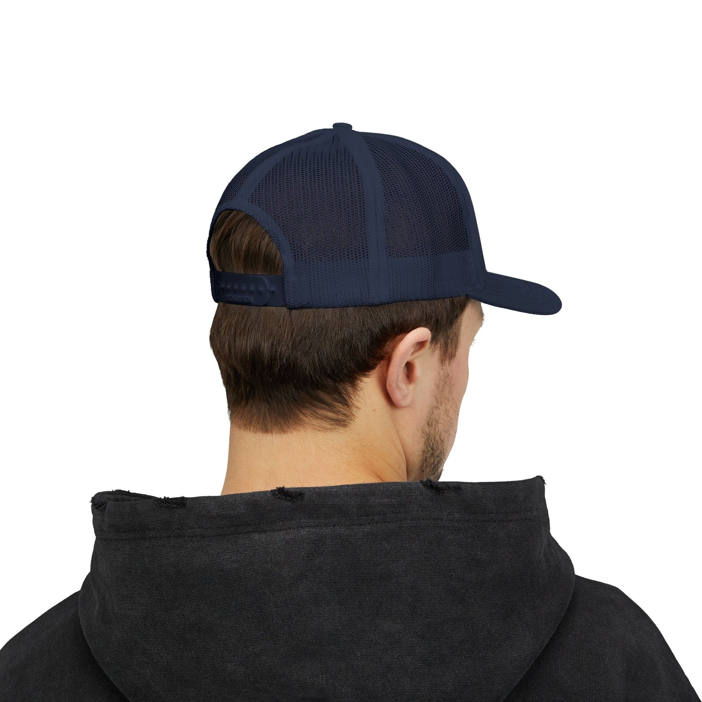 Tri Embroidered 6 Panel Trucker Cap