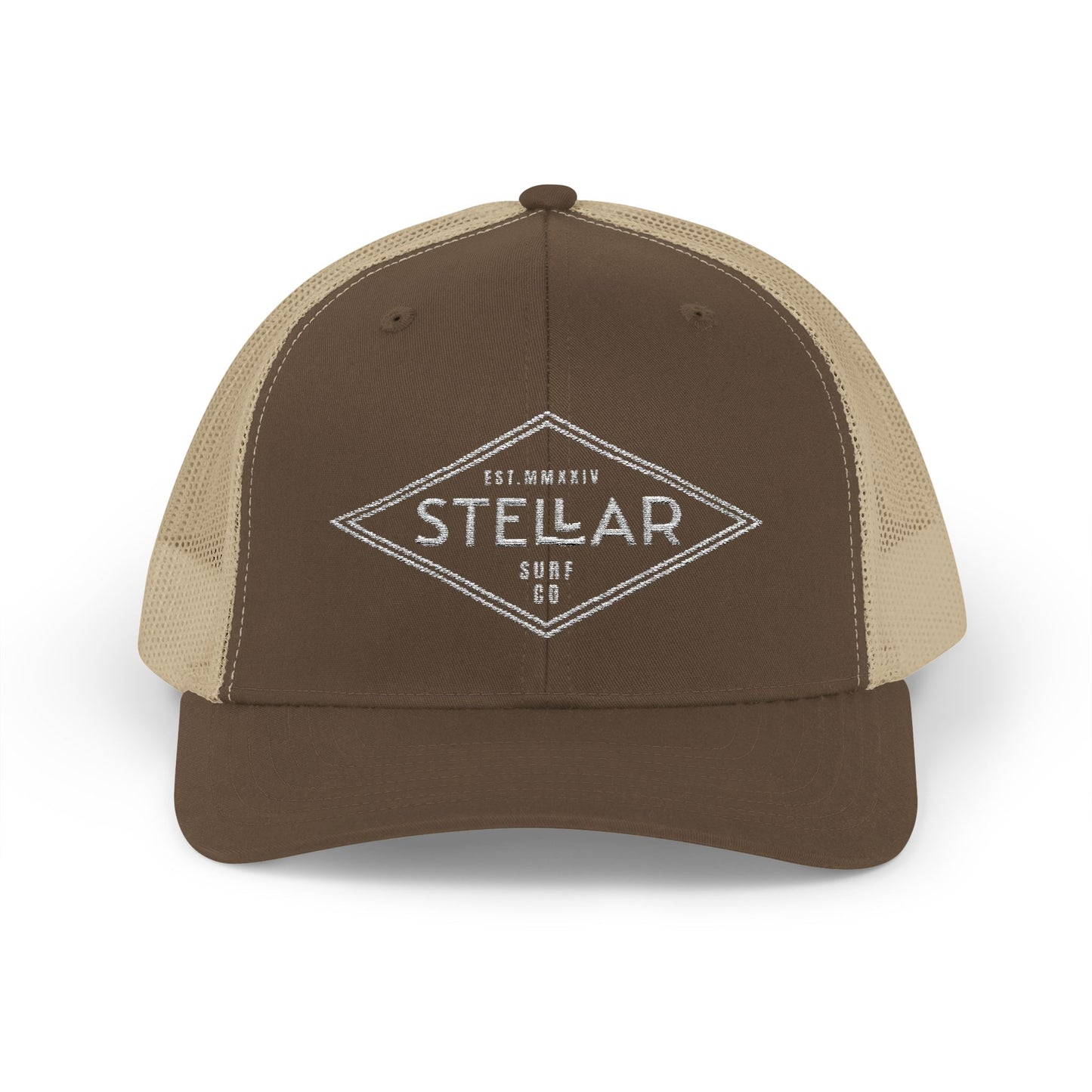Tri Embroidered 6 Panel Trucker Cap