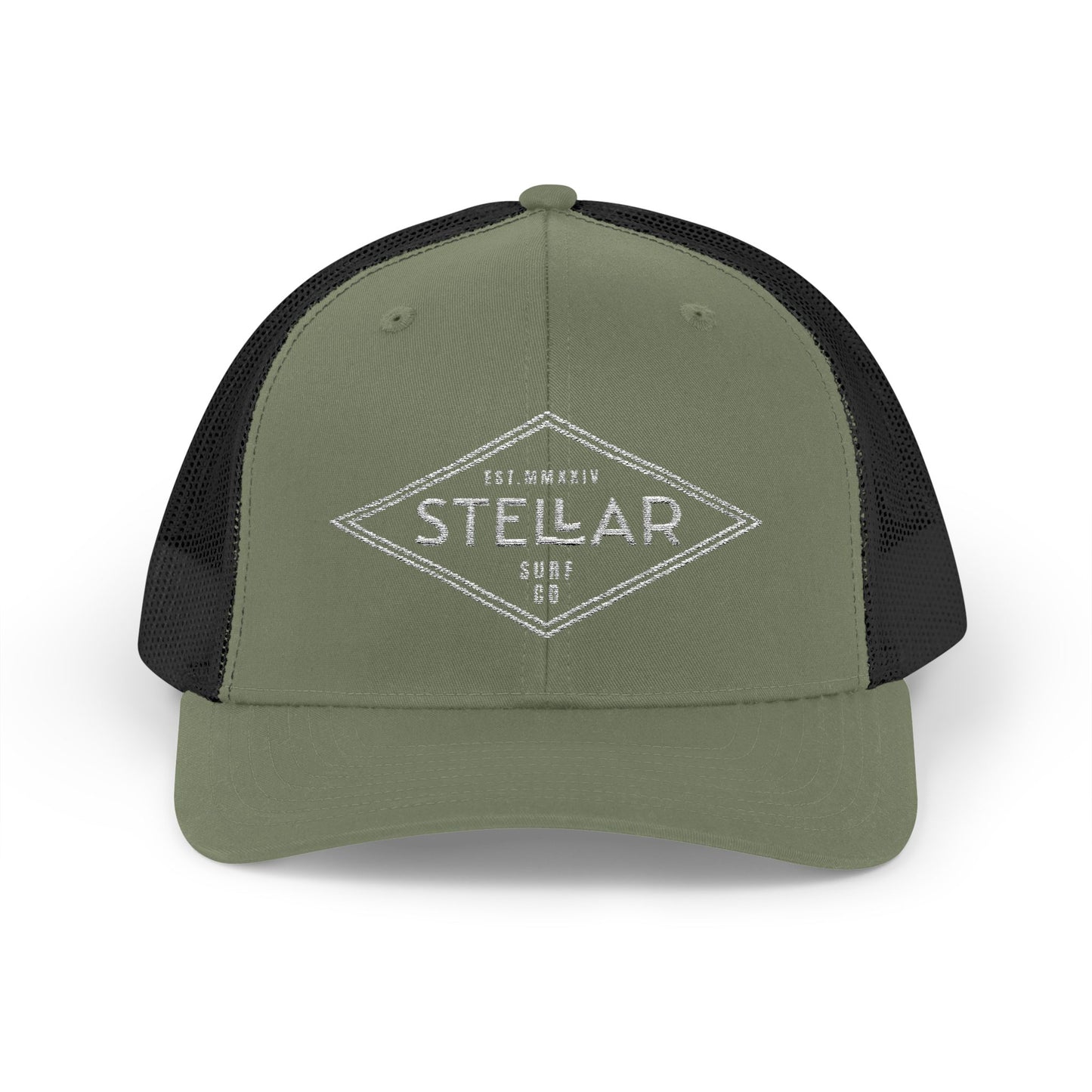 Tri Embroidered 6 Panel Trucker Cap