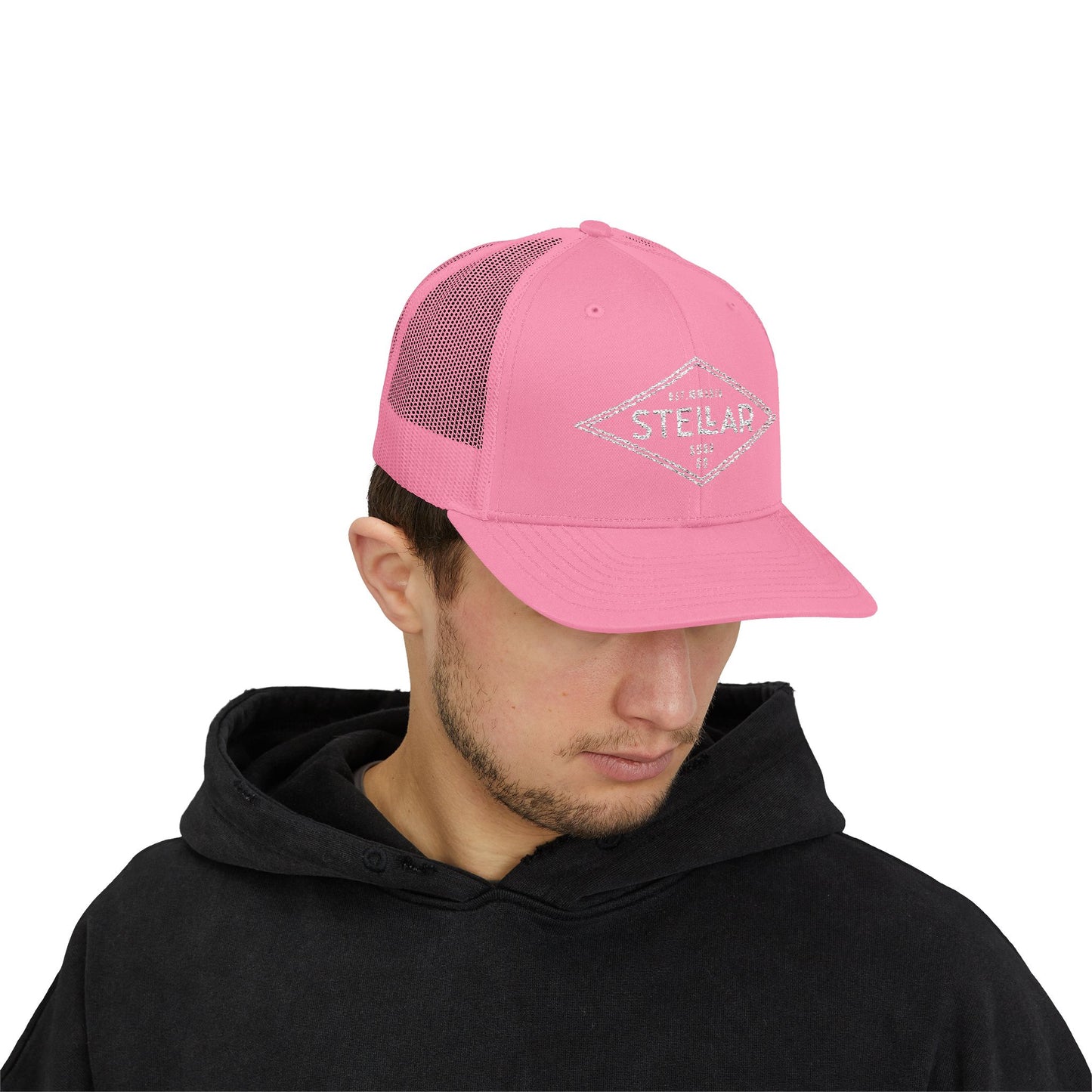 Tri Embroidered 6 Panel Trucker Cap