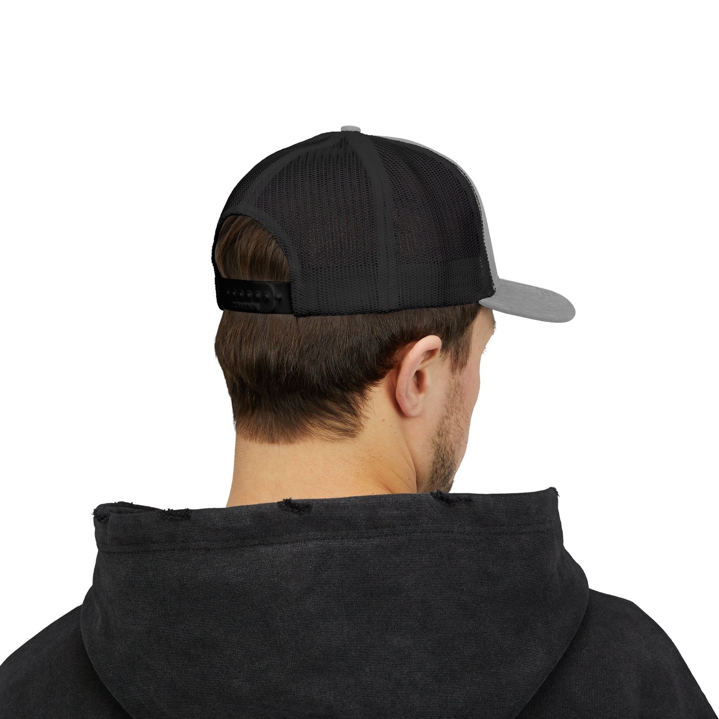 Tri Embroidered 6 Panel Trucker Cap
