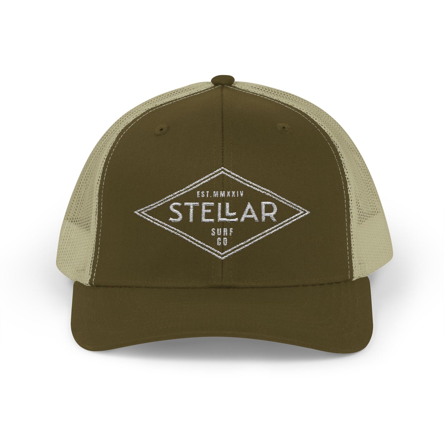 Tri Embroidered 6 Panel Trucker Cap