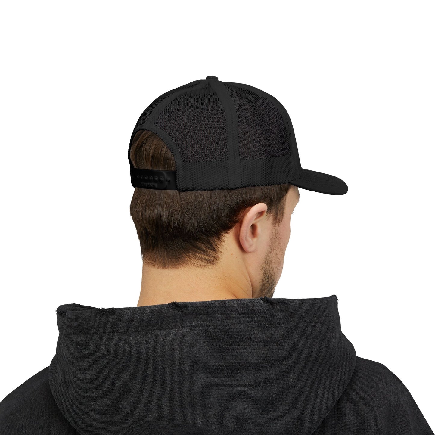 Tri Embroidered 6 Panel Trucker Cap