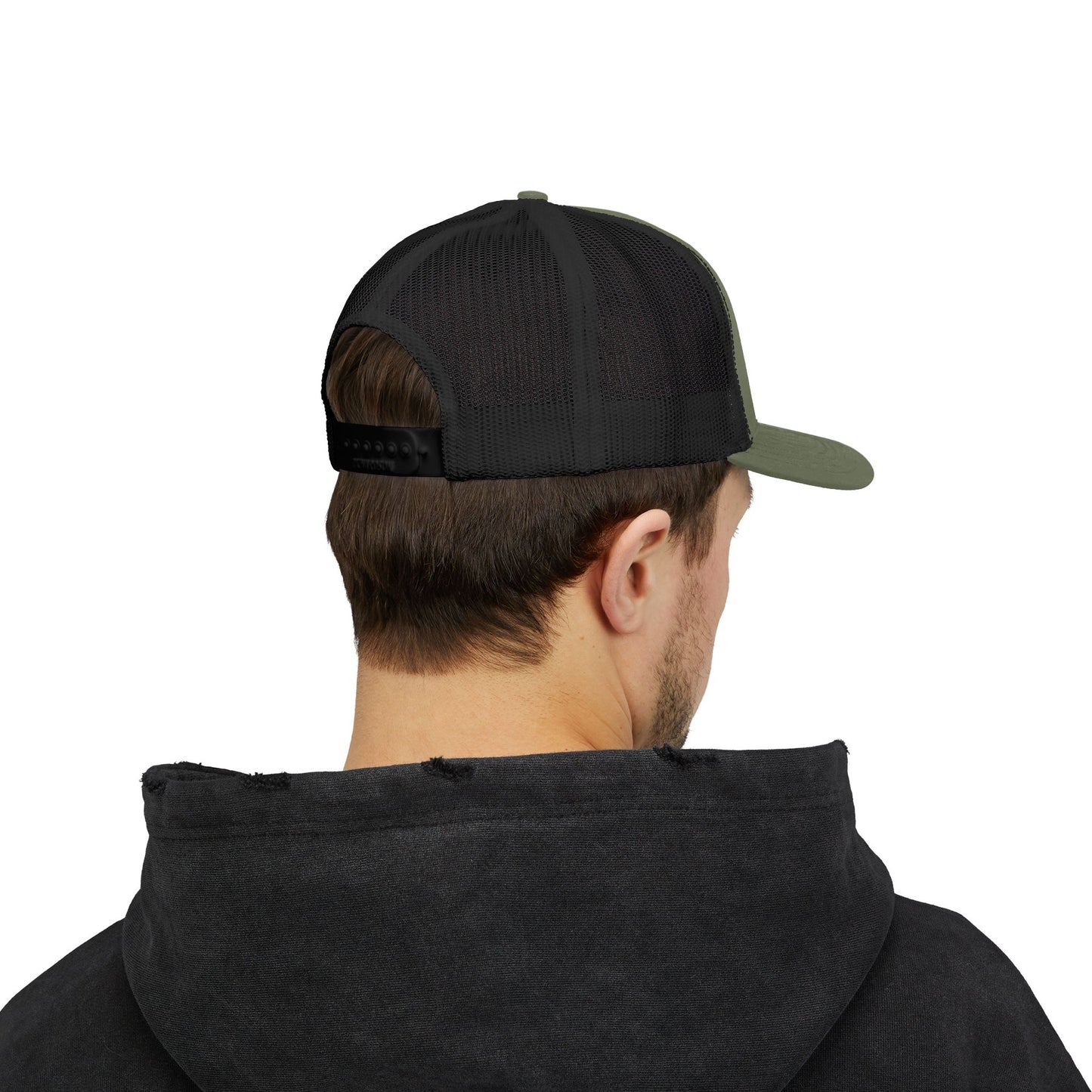 Tri Embroidered 6 Panel Trucker Cap