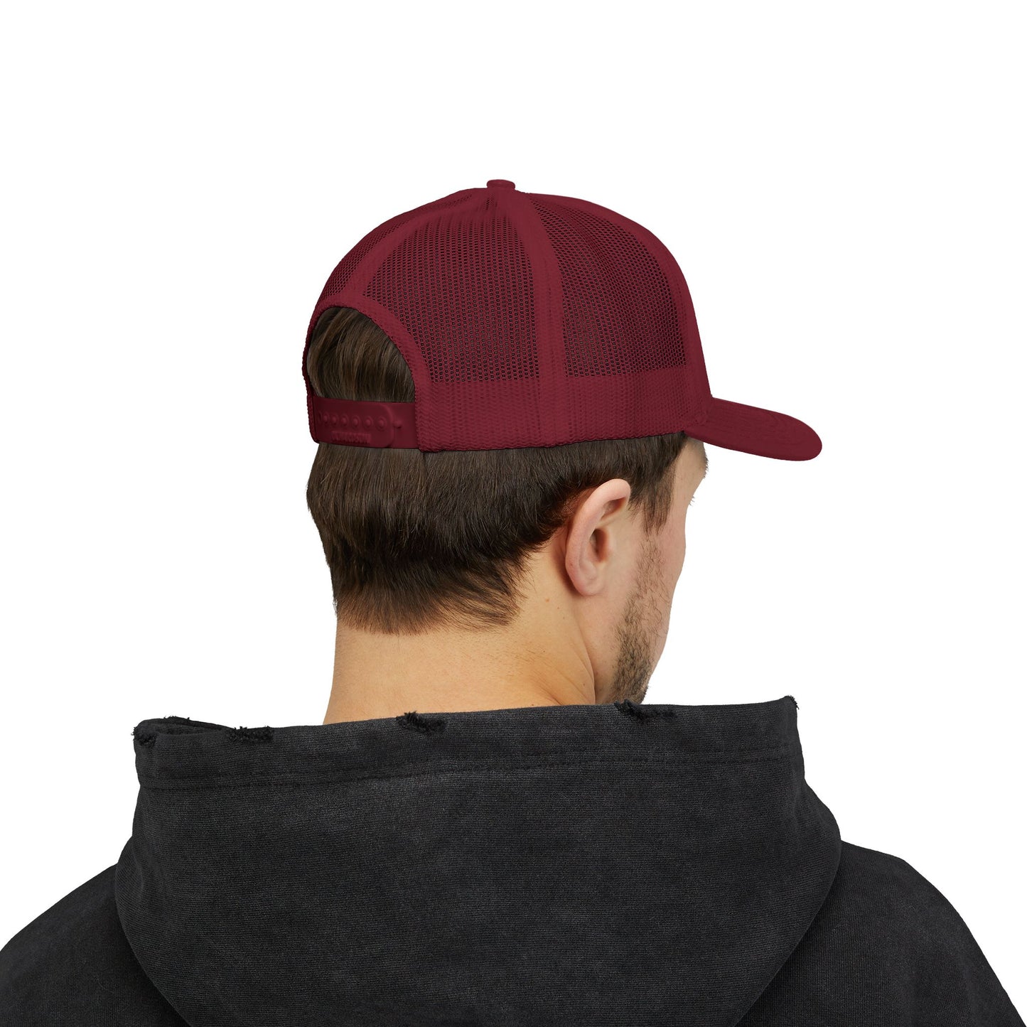 Tri Embroidered 6 Panel Trucker Cap