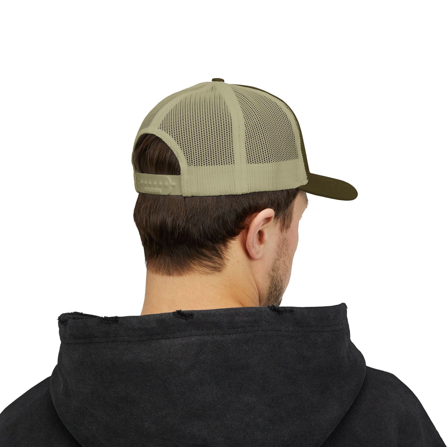 Tri Embroidered 6 Panel Trucker Cap