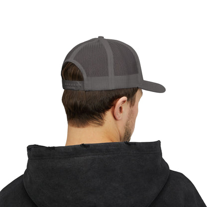 Tri Embroidered 6 Panel Trucker Cap