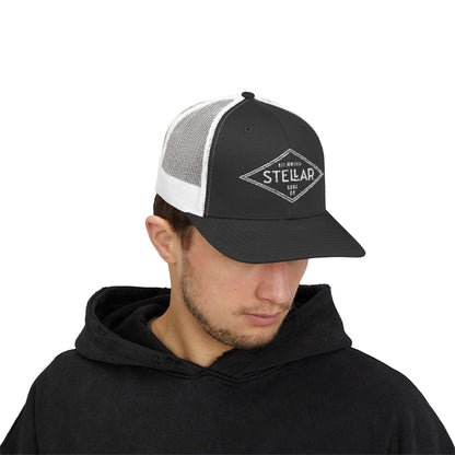 Tri Embroidered 6 Panel Trucker Cap