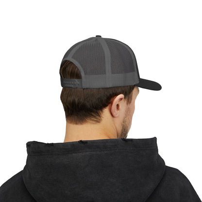 Tri Embroidered 6 Panel Trucker Cap