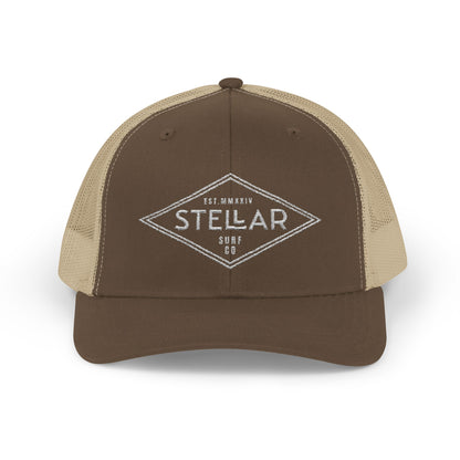 Tri Embroidered 6 Panel Trucker Cap
