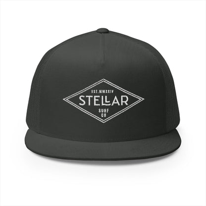 Tri Embroidered 5 Panel Trucker Cap