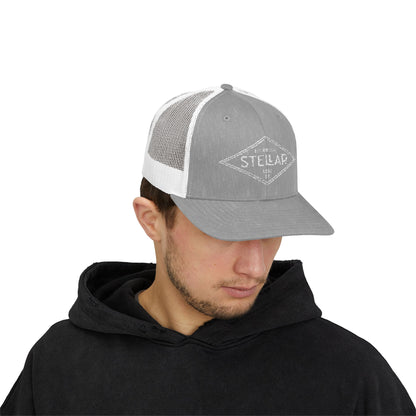 Tri Embroidered 6 Panel Trucker Cap