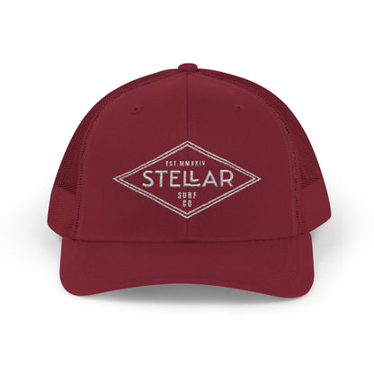 Tri Embroidered 6 Panel Trucker Cap