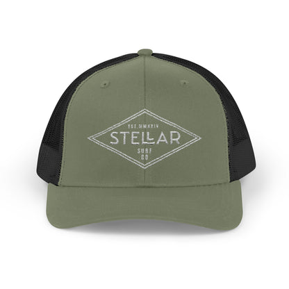 Tri Embroidered 6 Panel Trucker Cap