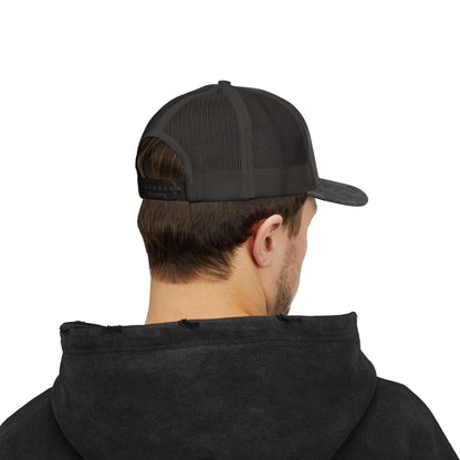 Tri Embroidered 6 Panel Trucker Cap