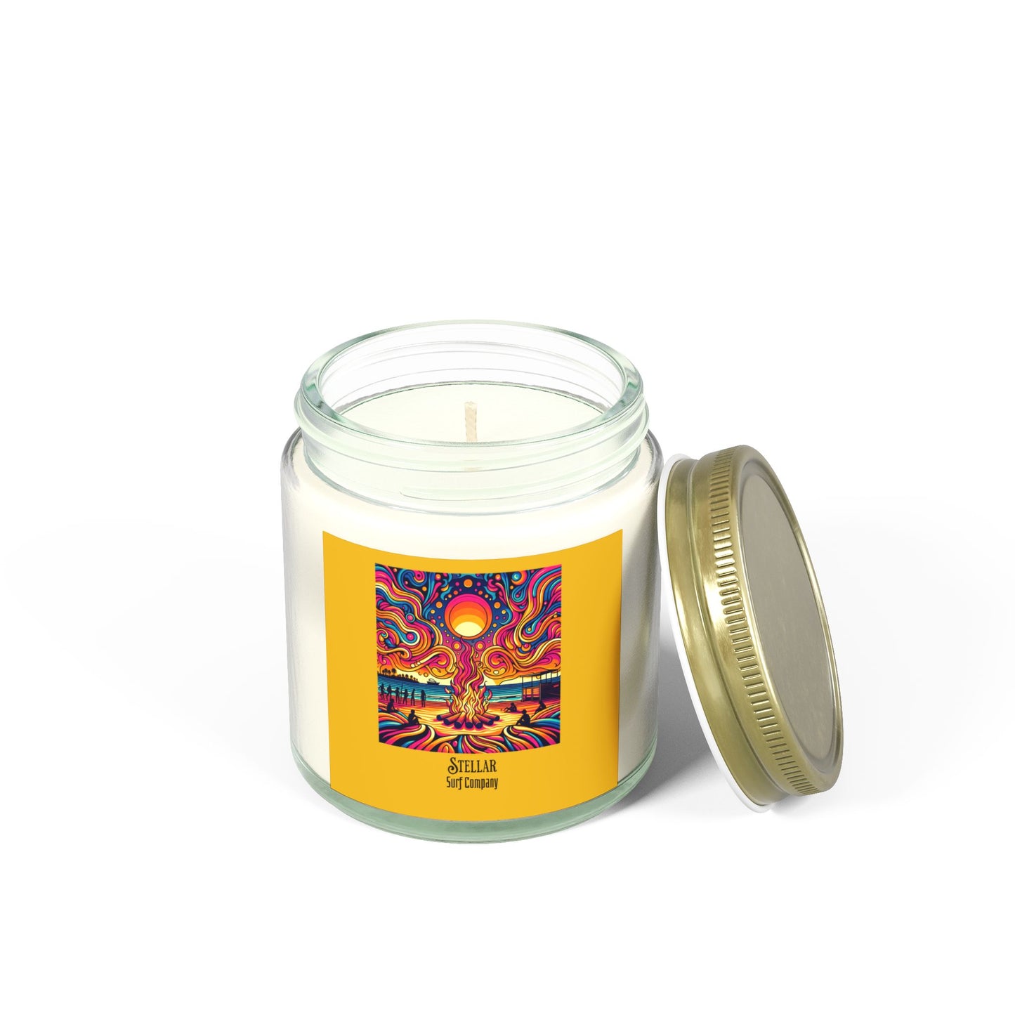 Colorful Aromatherapy Candles - Coconut Apricot Wax (4oz, 9oz)